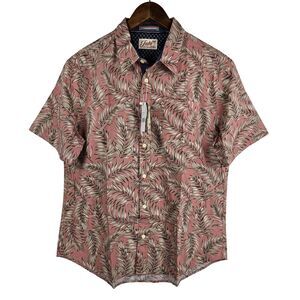 Jachs New York Men's Size Large Camp Hawaiian Short Sleeve Button Up NWT
